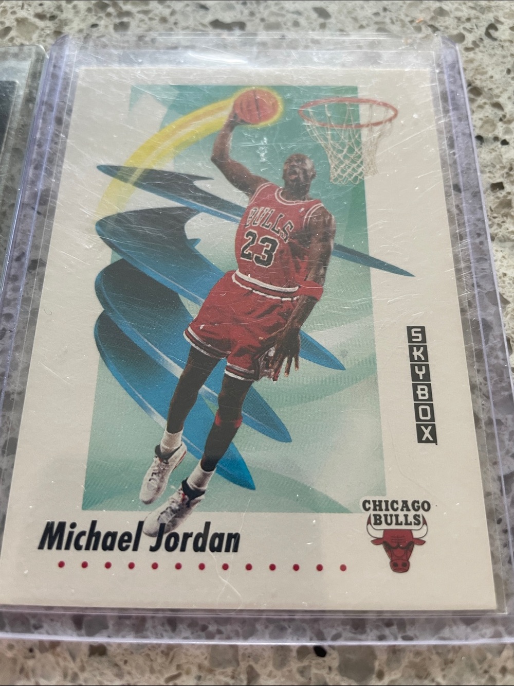 Michael Jordan Lot 2 Basketball Cards Duo - Chicago Bulls Skybox Upper Deck - Picture 2 of 5